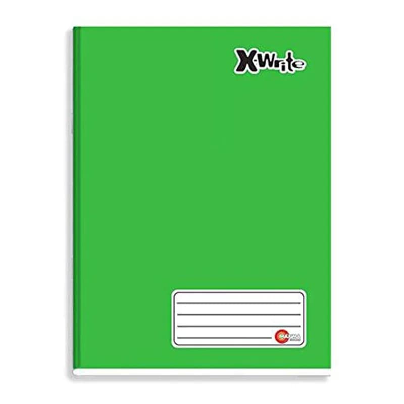 Caderno Maxima Broch Cost 1/4 Capa Dura 96FLS Cor Verde Rf 0477 Pacote com 05, foto 1