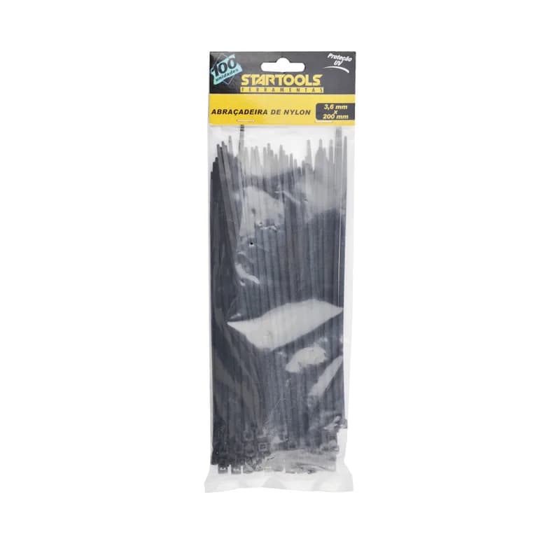Abraca Nylon Preta 3,6X200MM, foto 1