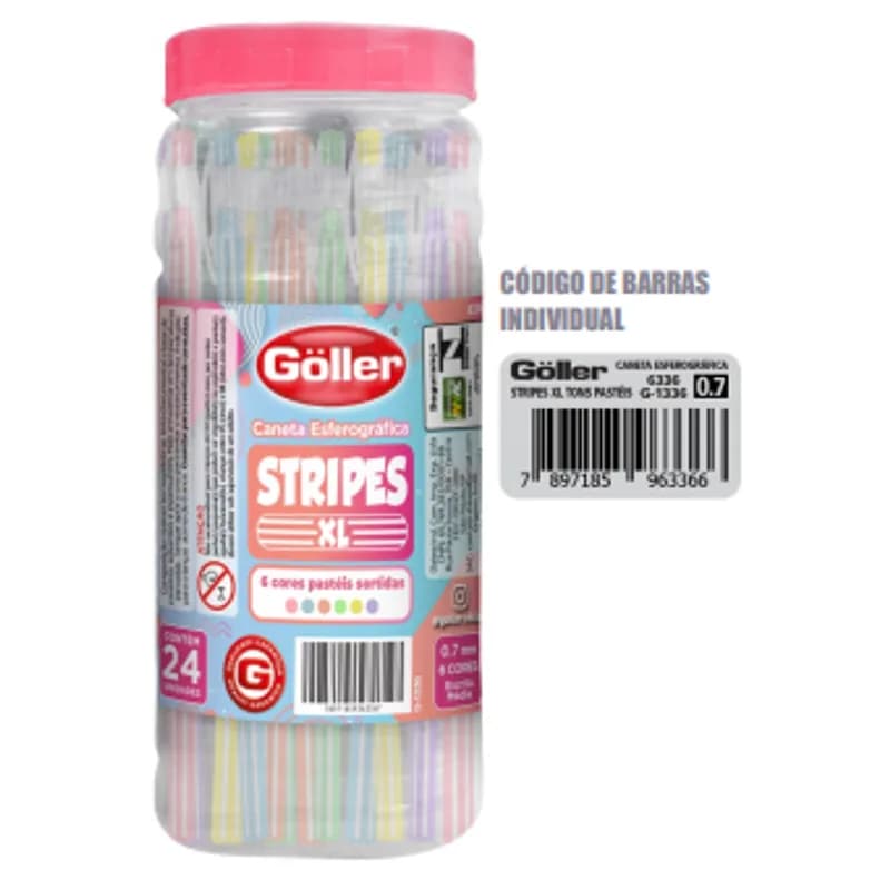 Caneta Esferografica 24 Pç Perfumada 0.7mm Pasteis, foto 1
