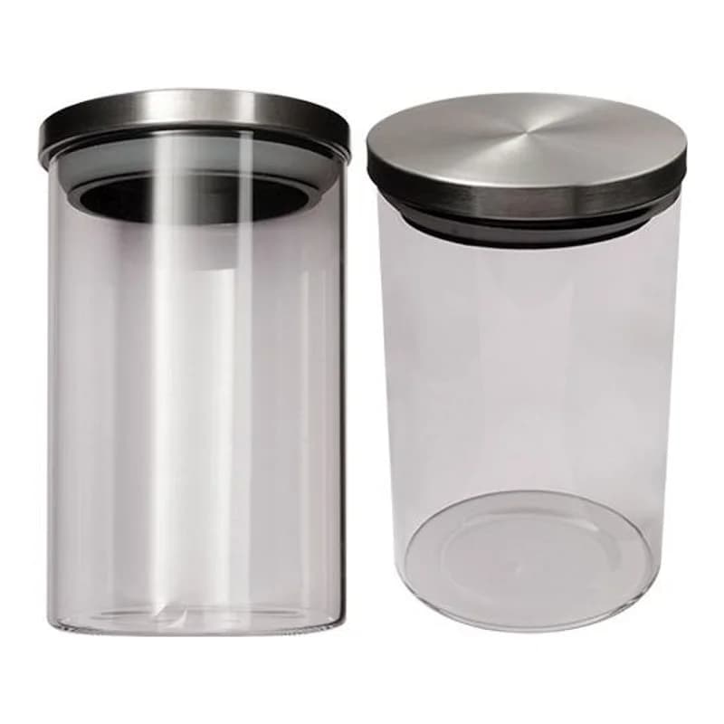 Pote Hermético 950ml Borossilicato e Aço Inox, foto 1