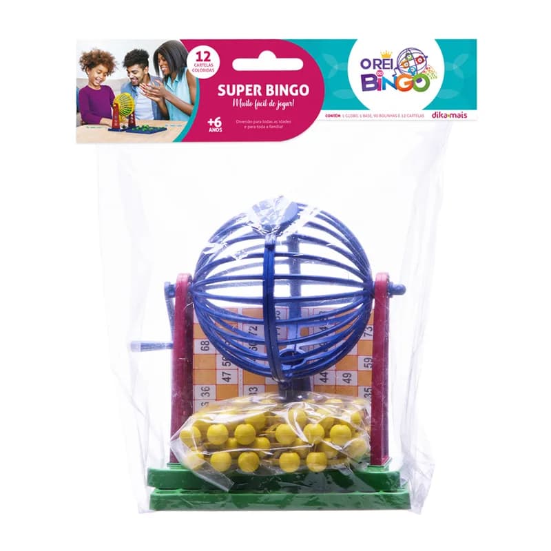 Bingo com 12 Cartelas e Globo Giratorio, foto 1